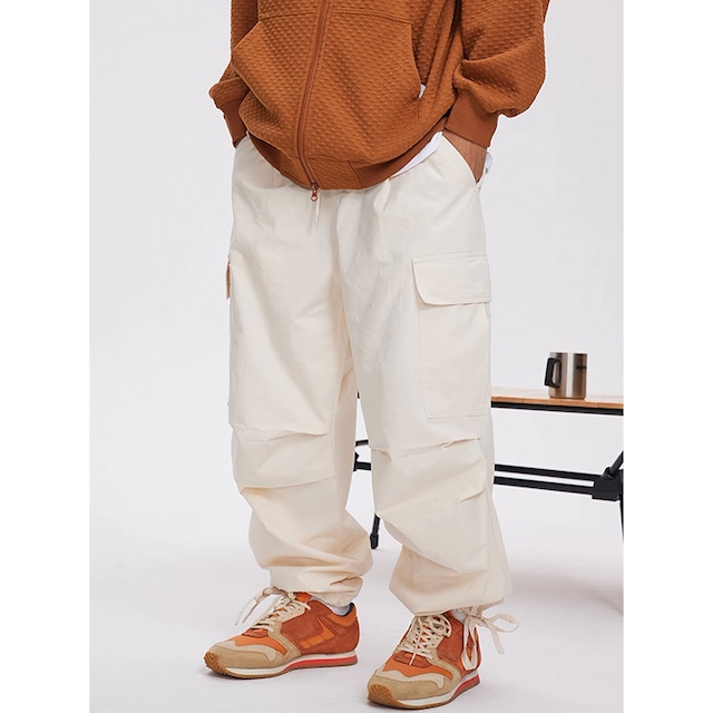 ★LOOSE STRAIGHT CASUAL PARACHUTE PANTS A0713