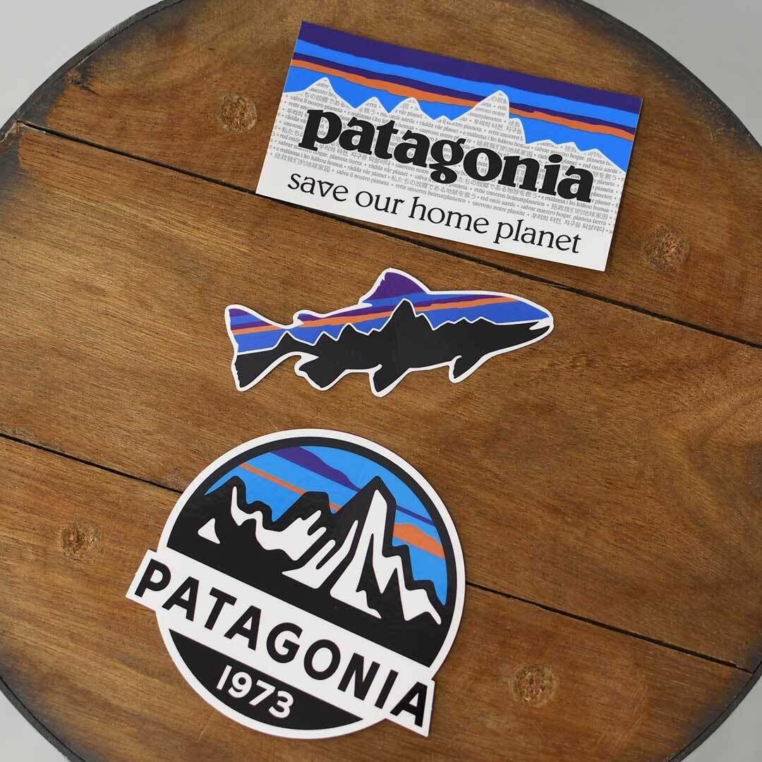 た*か様 希少 Patagonia パタゴニア 刺繍ロゴ フィッツロイ ダウンジ PATAGONIA (パタゴニア) Fitz Roy Trout Sticker / フィッツロイ