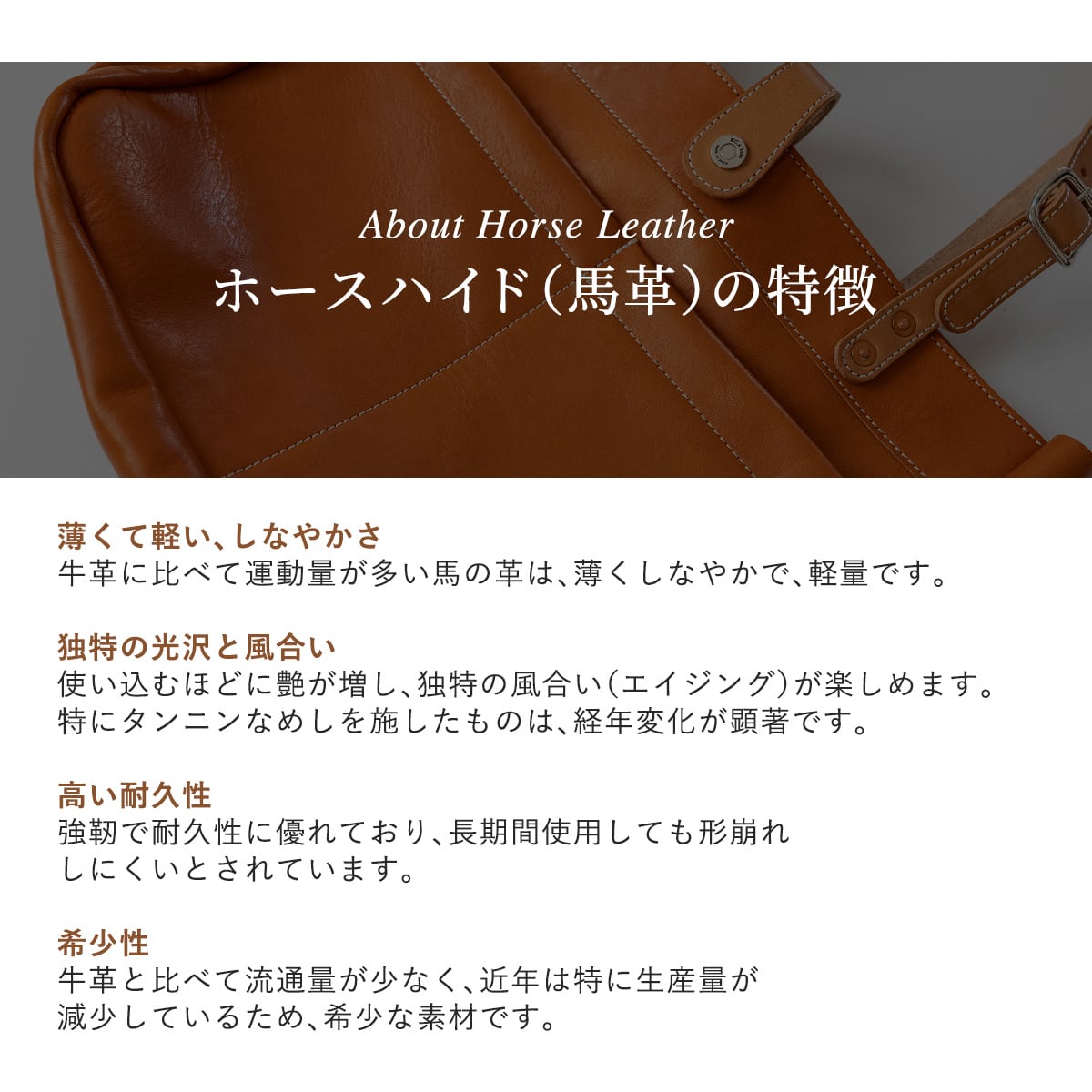 トートバッグ ホースハイド | ケイシイズ 【公式】－ オンラインストア
