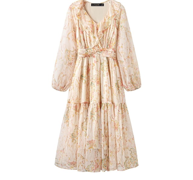 graceful watercolor dress