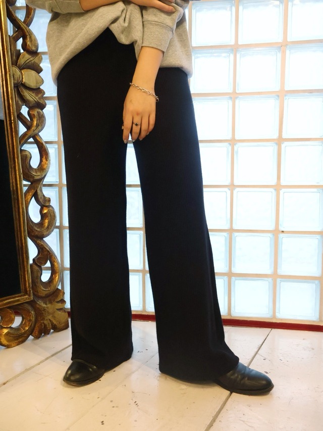 rib knit pants【1789】