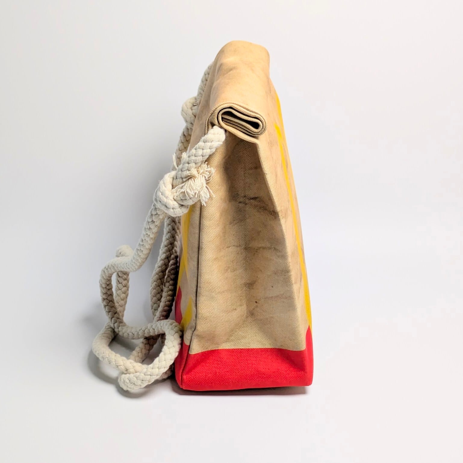 ♧ 再入荷！【 McDonald（マクドナルド）ロゴ】ロープショルダーバッグ＊紙袋風 / Food Bag 〚アメリカン雑貨 アメトイ〛