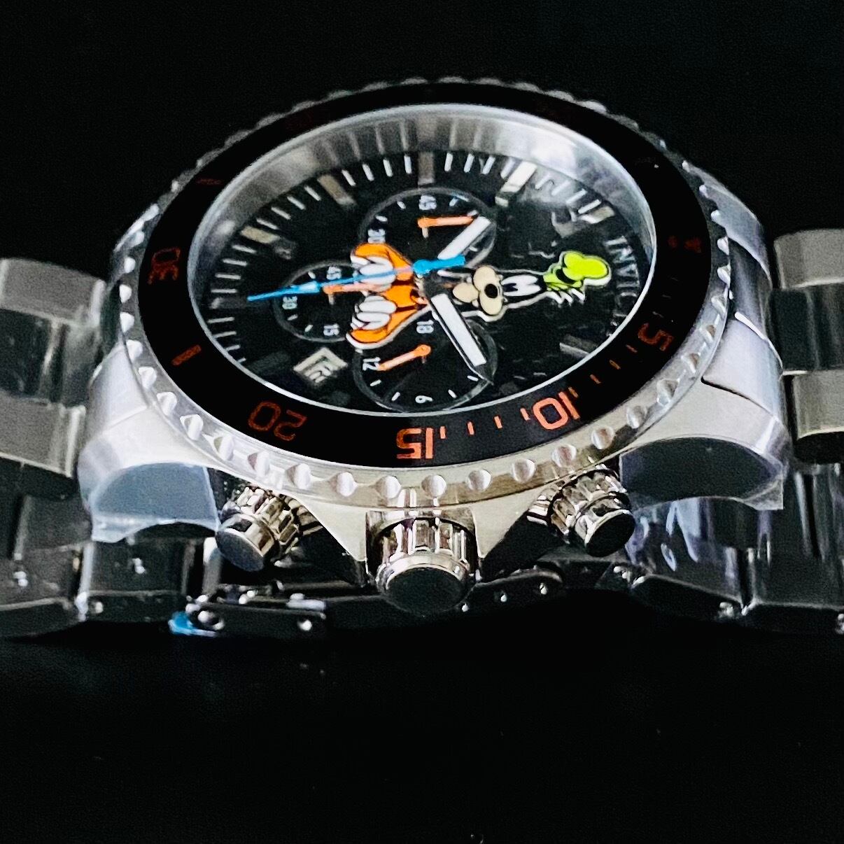 【新品 高級時計インビクタ】INVICTA ディズニー グーフィー 48mm クロノ