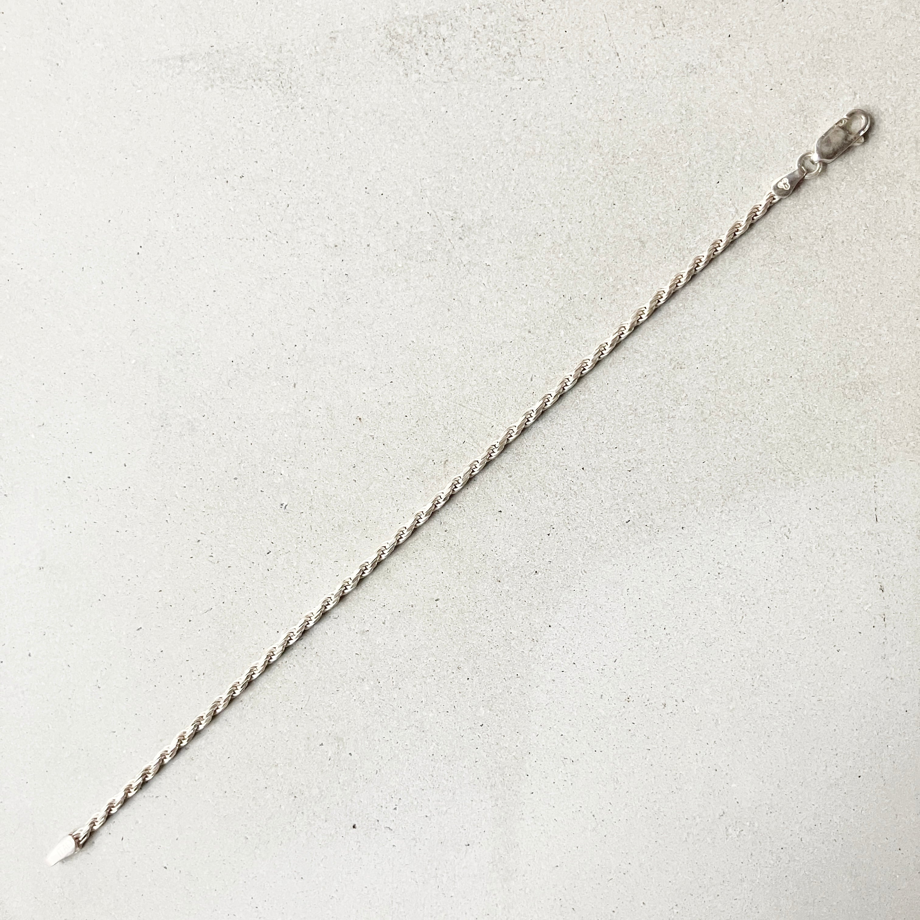イタリア製 EURO VINTAGE ROPE CHAIN ブレスレット 925 | unune