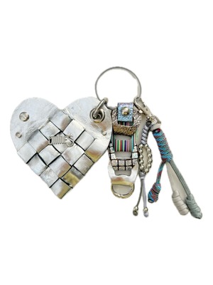 HAPPY Amuheart BAG 【KEYCASE】SILVER