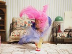 カラフル羽飾りのカーニバルドール　ジャパンセルロイド 画像7