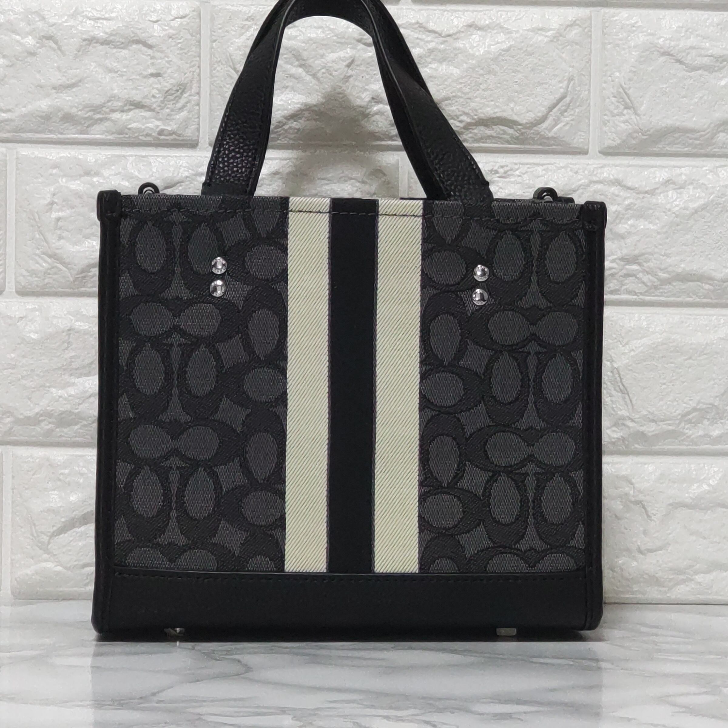 COACH コーチ トートバッグ ブラックスモーク レディース ミニトート 