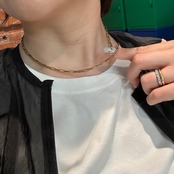 252N　ステンレスショートネックレス