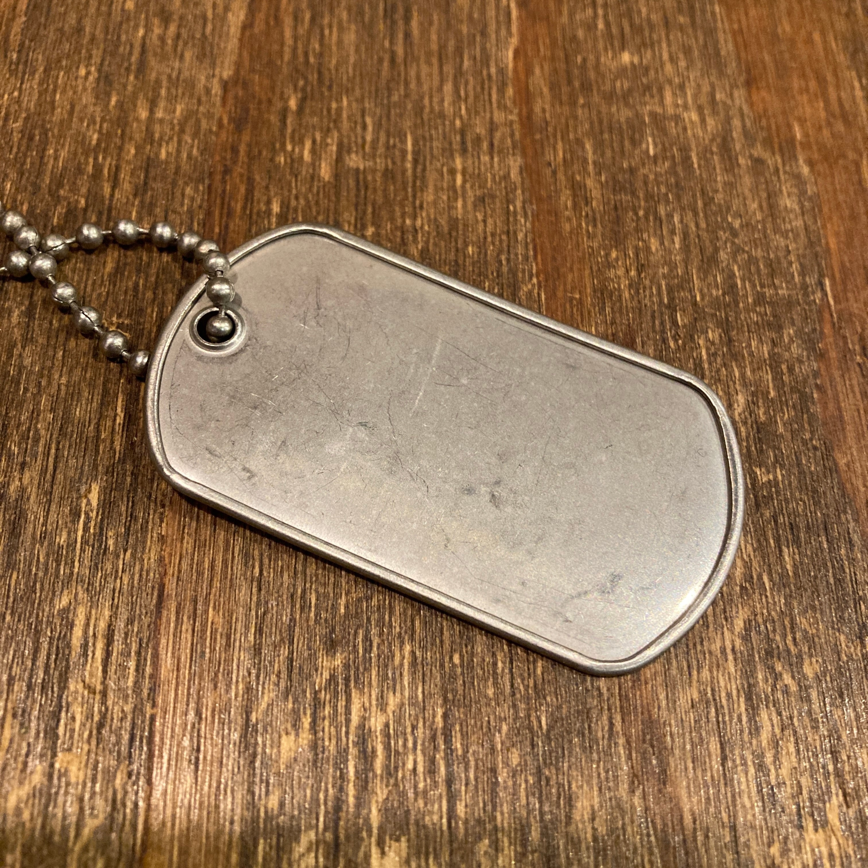 U.S.FIRE DEPT アルミ製 ドッグタグ ネックレス ビンテージ ネックレス