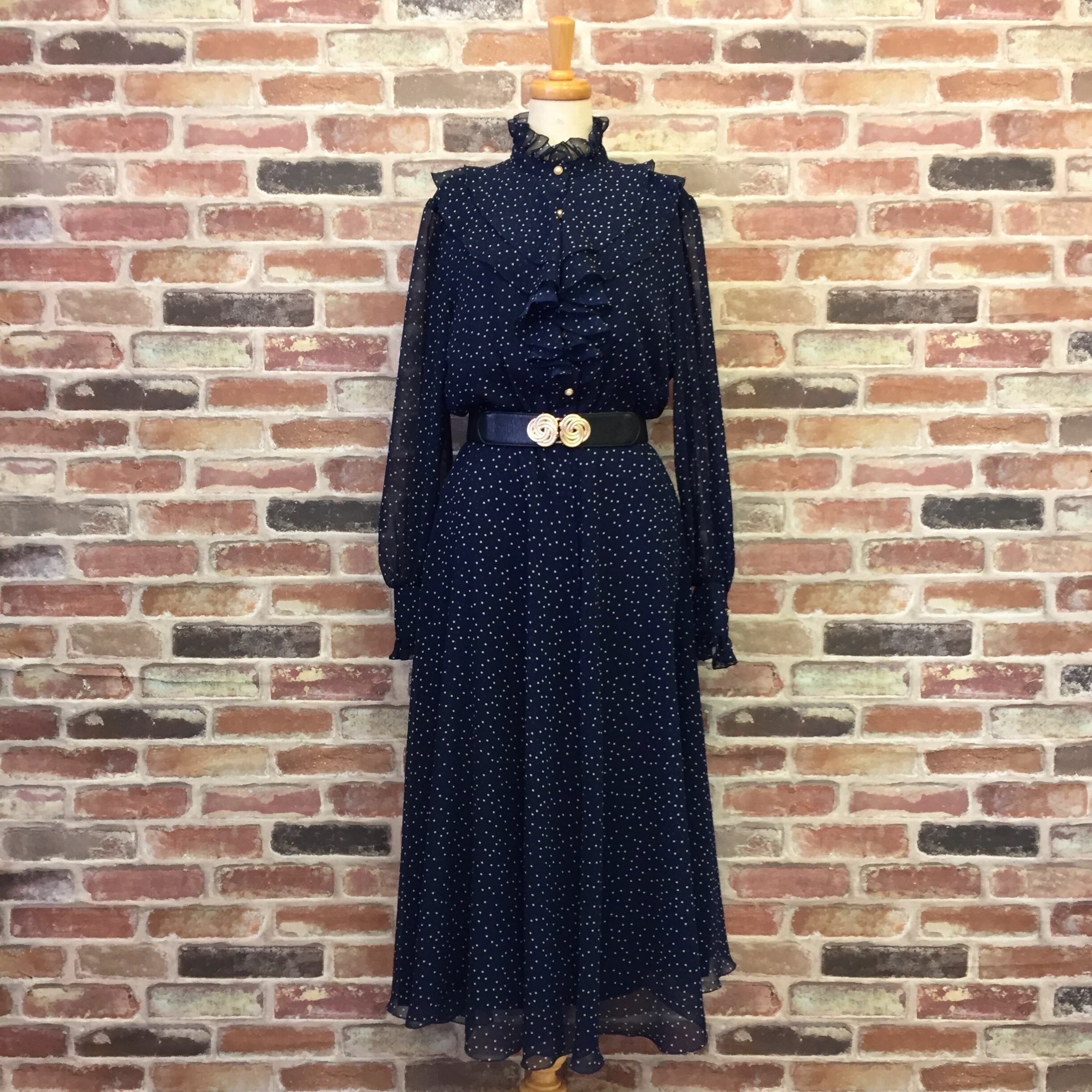 Dot Navy One-piece