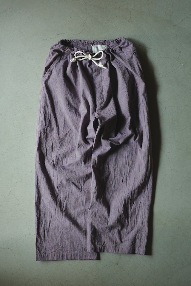 Marvine Pontiak shirt makers【Monpe Pants  -Blue Brown Gingham-】