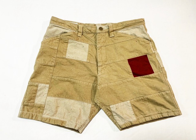 19SS カラフルネップパッチワークショートパンツ / Colorful nep patch work short pants 