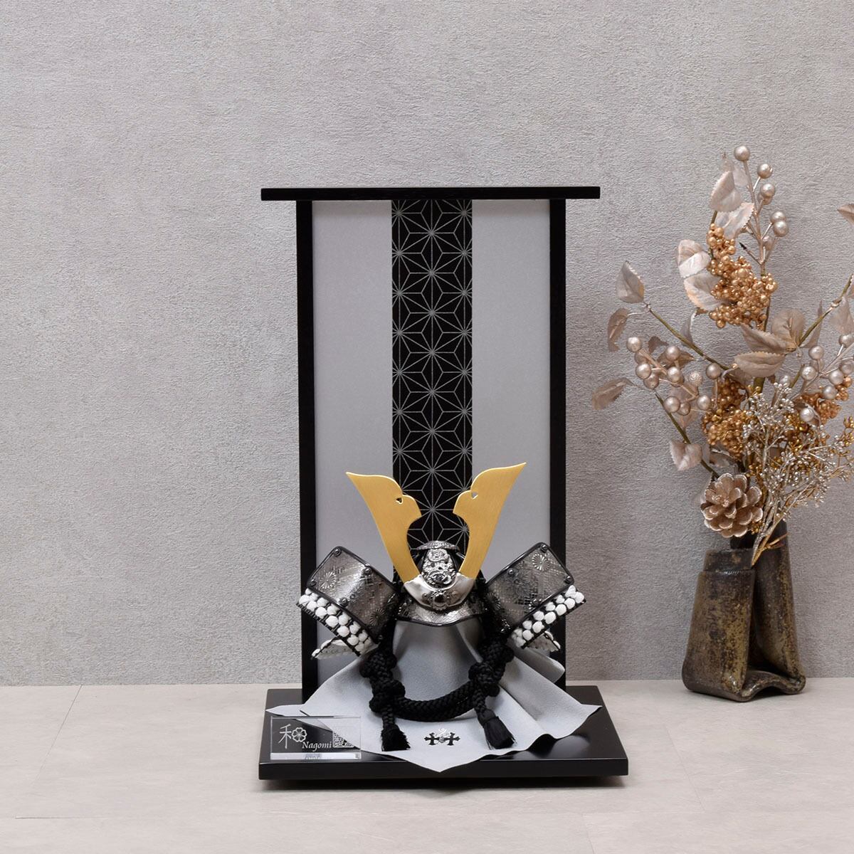 兜飾り【黒夢】KUROMU|おしゃれ|モダン|今どき|コンパクト|五月人形|端午の節句