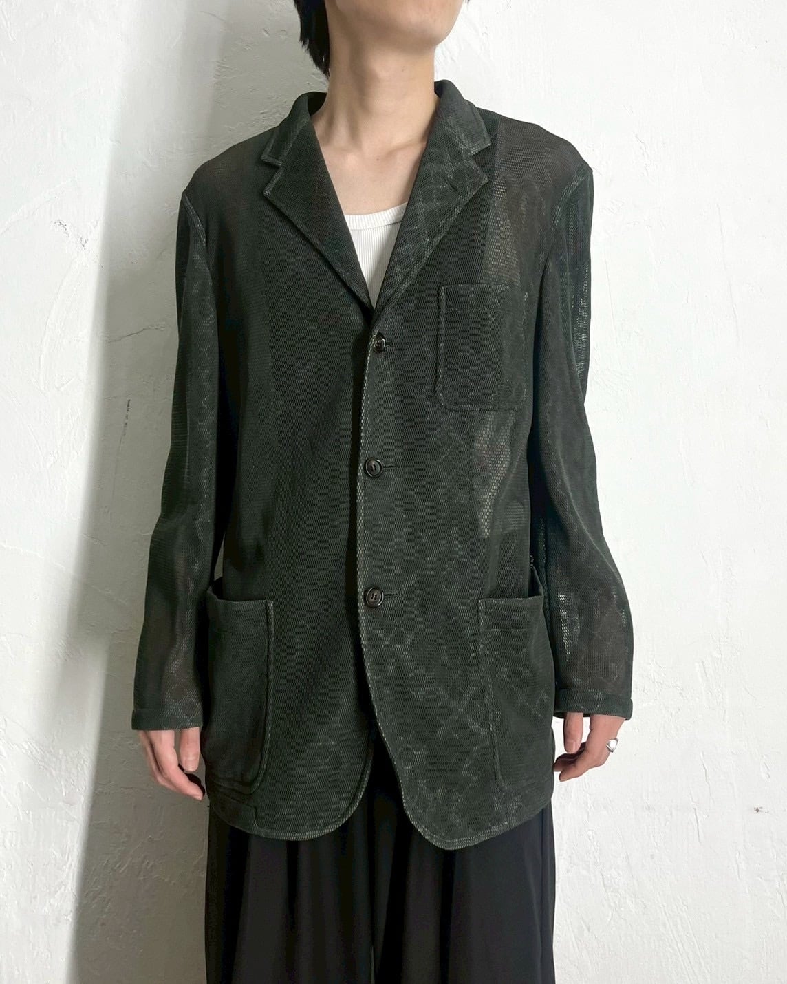 03SS COMME des GARCONS HOMME Mesh Tailored Jacket | VOLAR