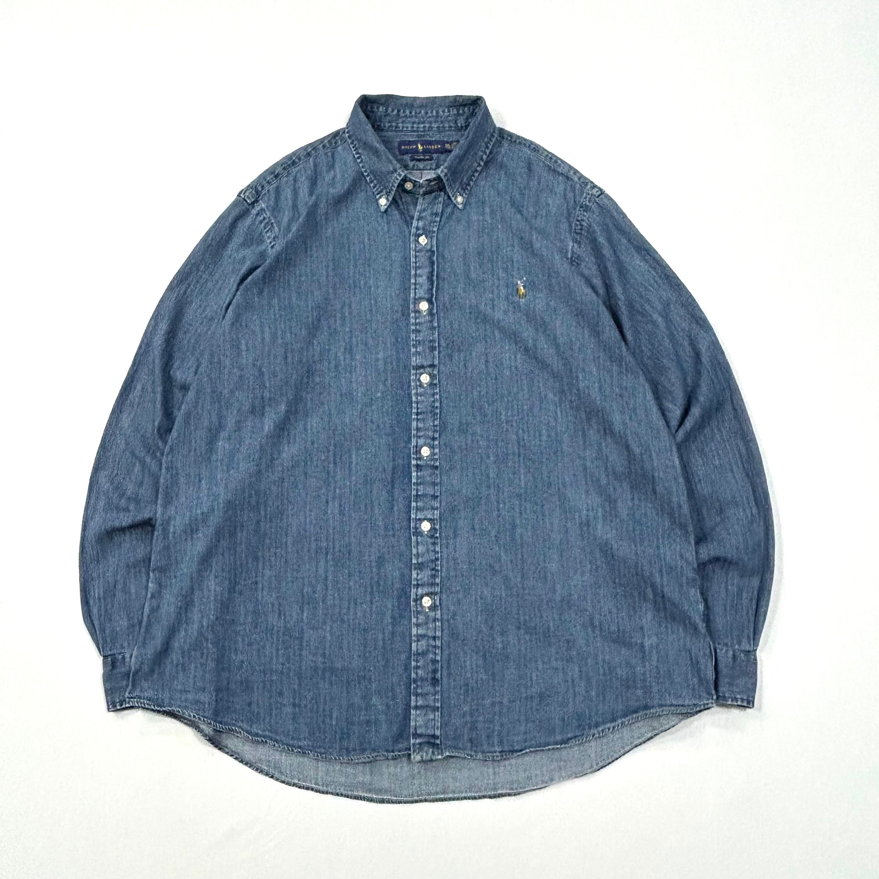 Ralph Lauren/ラルフローレン デニムボタンダウンシャツ メンズ XXL
