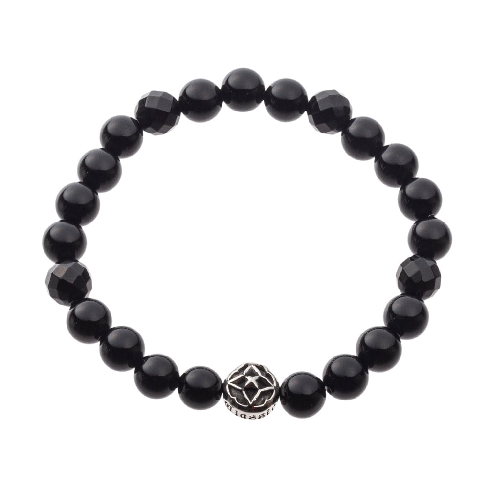 トレサリーオニキス数珠ブレスレット ACB0115　Treasury onyx beads bracelet Jewelry Brand |  シルバーアクセサリーブランド アルテミスクラシック Artemis Classic silver jewelry