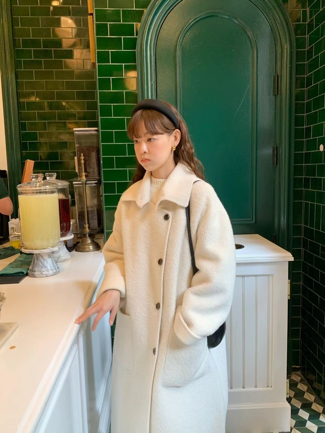 (予約) LIFFEY / Dear alpaca handmade coat 2color