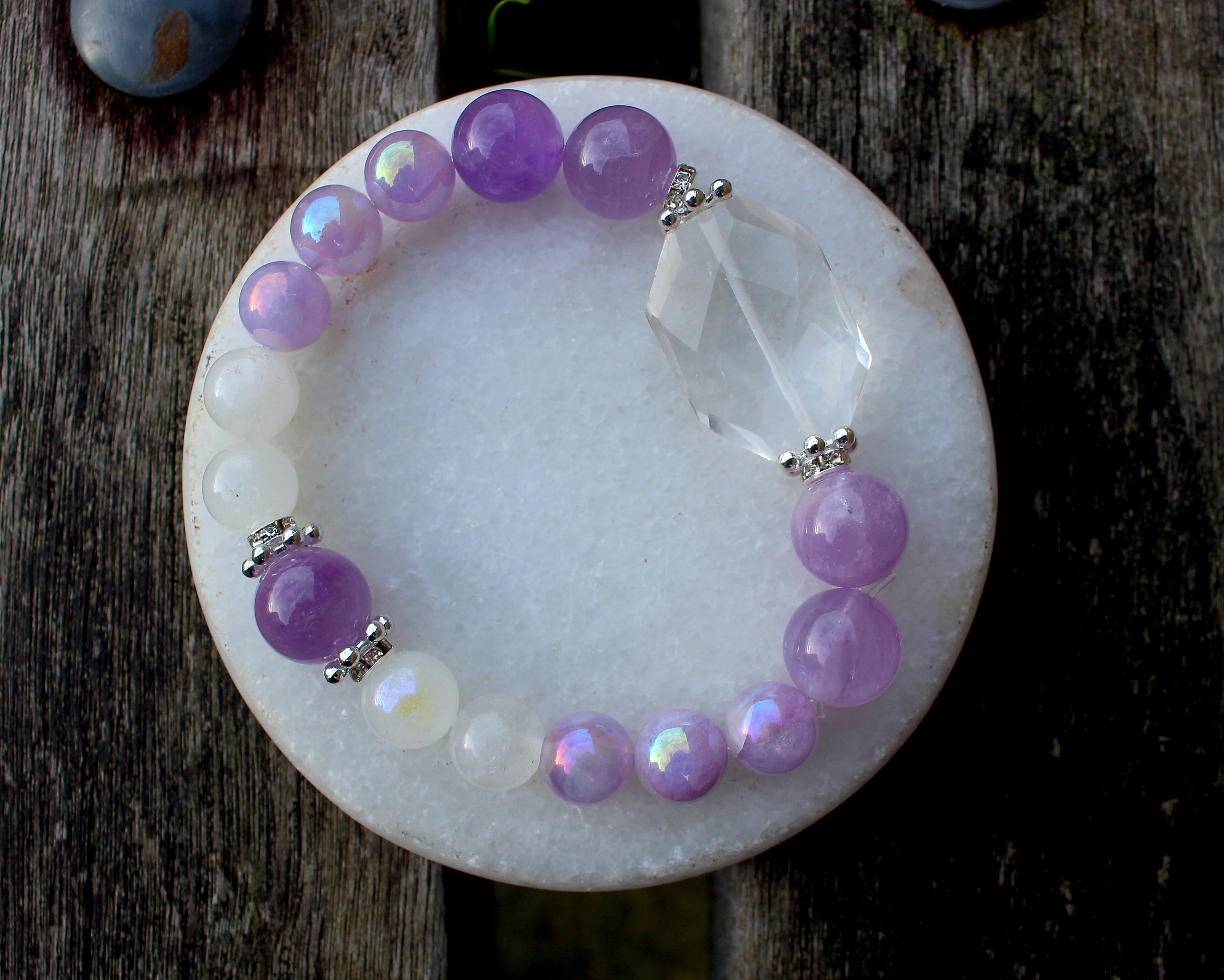 チタニウムレインボーオーラファントムクォーツ 生命エネルギーが循環