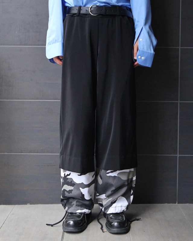 below knee wide slacks