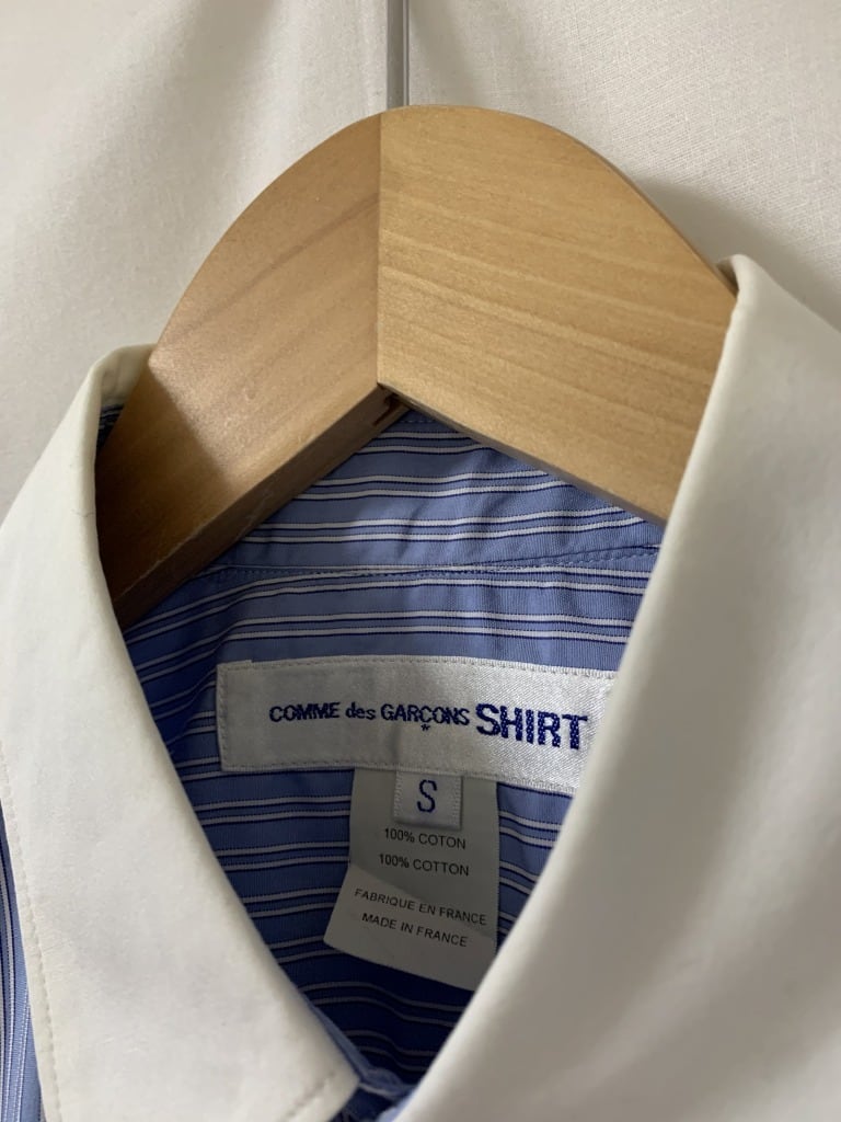 Stripe Pattern Design Cleric Shirt "COMME des GARÇONS SHIRT"