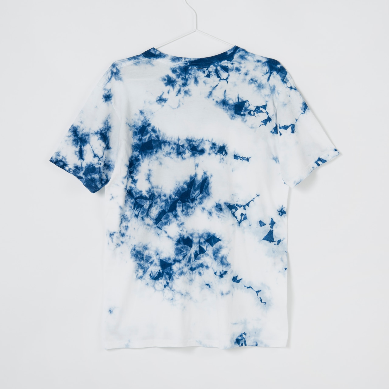黒紋付染めTshirt 「青霧 -あおきり-（Blue fogs）」