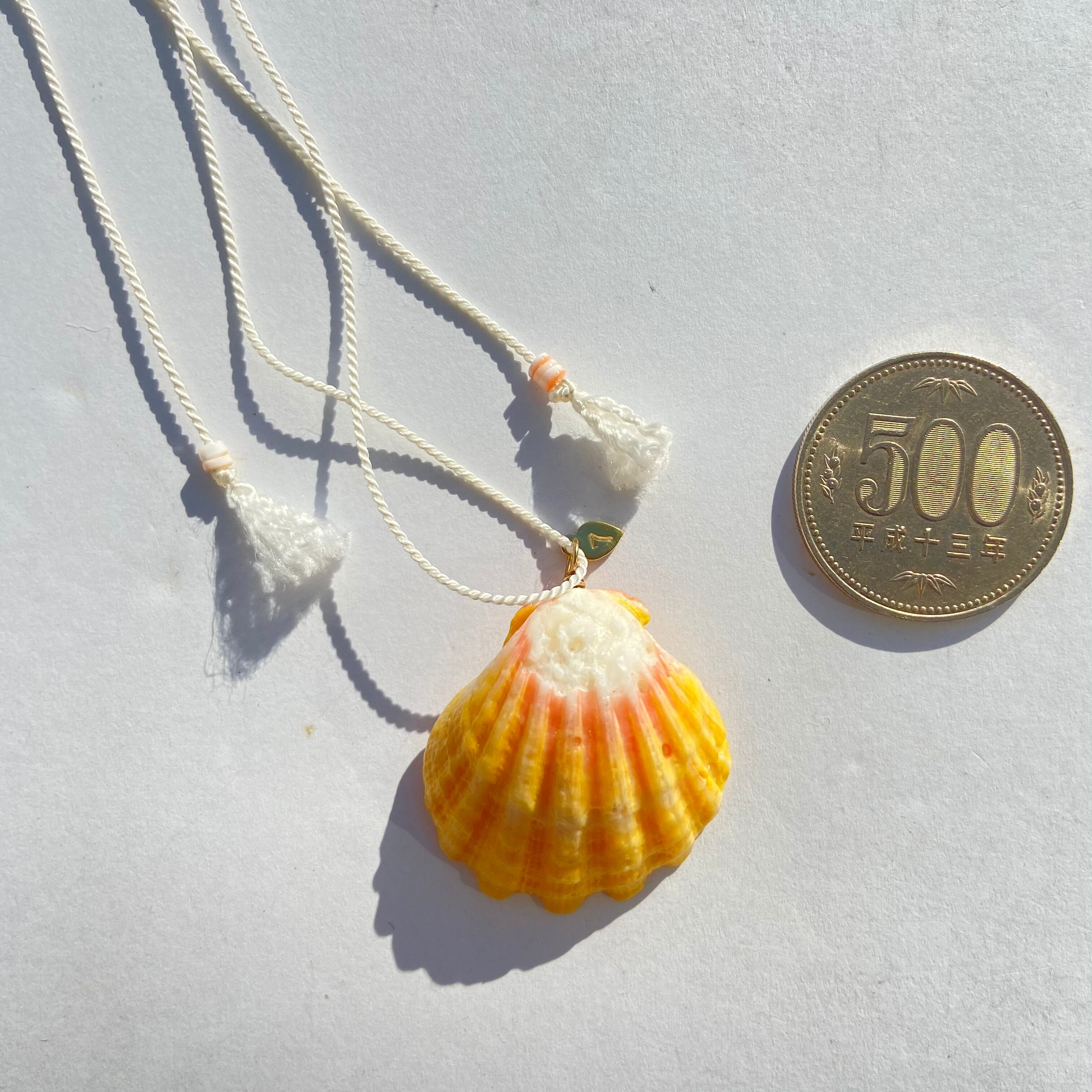 サンライズシェル シルクコードネックレス | 7milesclub