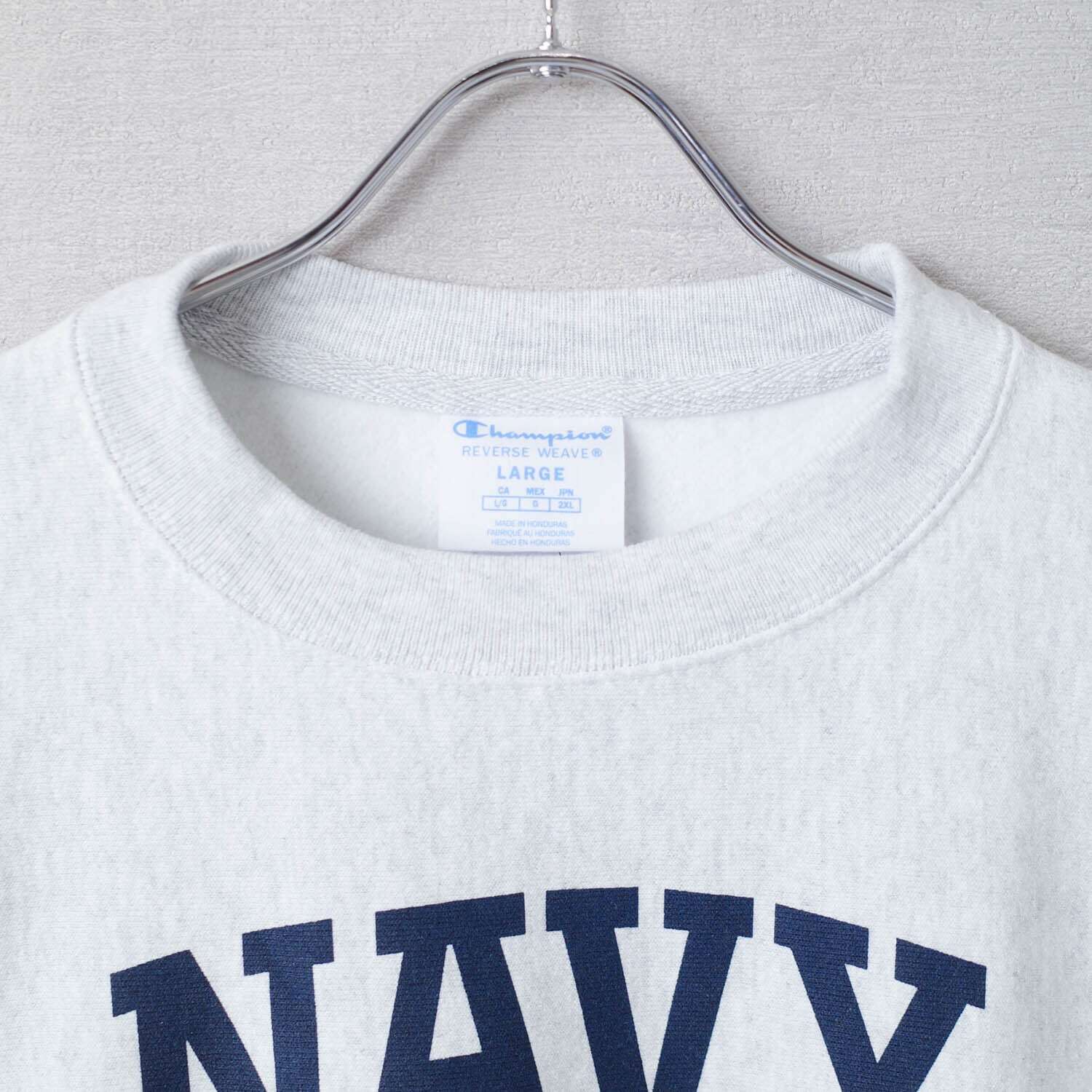 [NEW] CHAMPION USNAVY ISSUE REVERSE WEAVE CREW SWEAT (ASH GRAY)