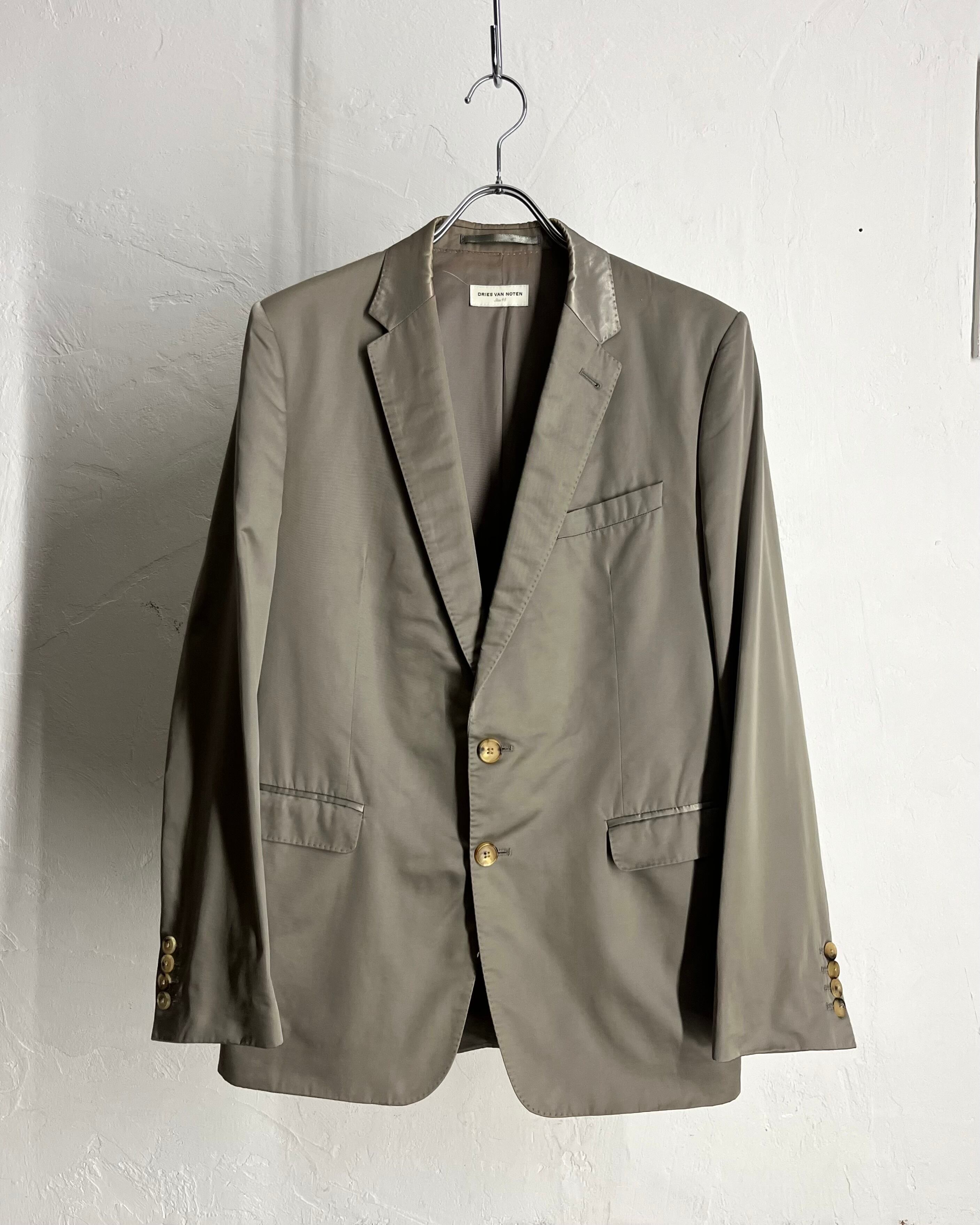 DRIES VAN NOTEN Gray-Silver 2B Tailored Jacket