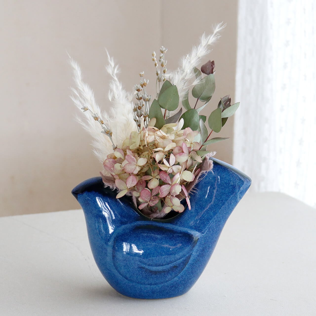 Sceneryvase シナリー バードフラワーベース ブルー L ＊ 北欧