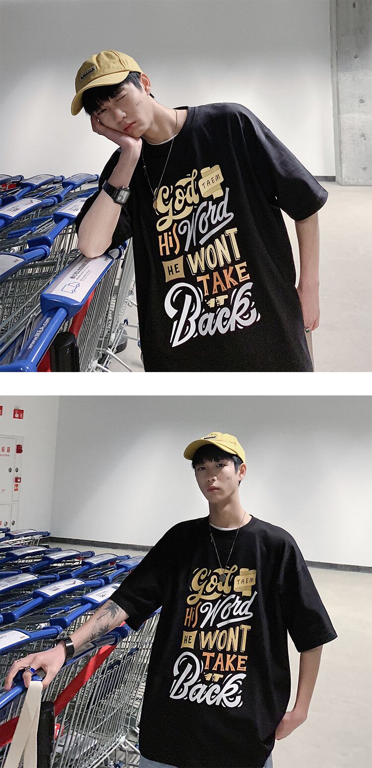 全3色 Tシャツ カットソー プリント カジュアル シンプル