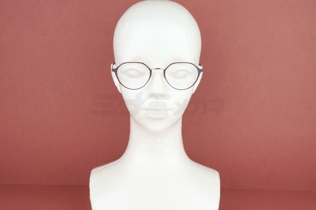 【佐々木希さん着用】INTIMITE by EYEVAN メガネ INE-5003 Col.MPLM / PG クラウンパント 47サイズ 七宝リム 眼鏡 アンティミテ 佐々木希 アイヴァン 鯖江 日本製 正規品-5枚目