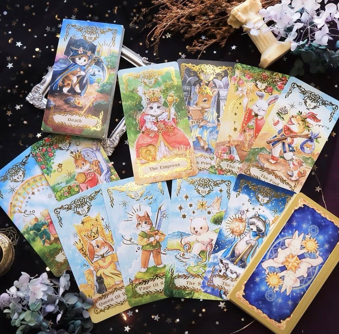 【2/15再販します】MARUCO ANIMAL TAROT ◆ ちいさなお友達のタロットカード キラキラリマスター版 | 魔法の雑貨屋  powered by BASE