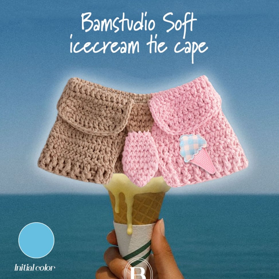 予約【Bam’studio】ICECREAM tie Cape (Choco strawberry)