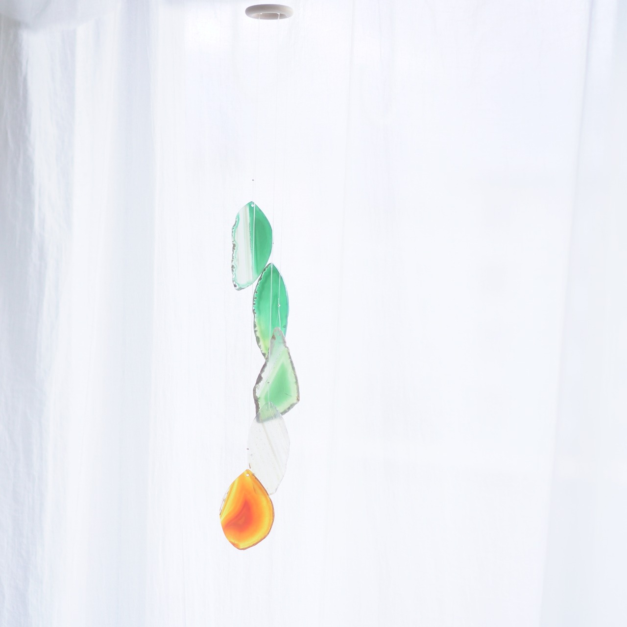 KINMOKUSEI 01 - アゲートヒーリングチャイム / Agate Sun Catcher Wind Chime 149