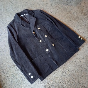 ドイツ製 コーデュロイ ダブルブレストカバーオール used [201080]