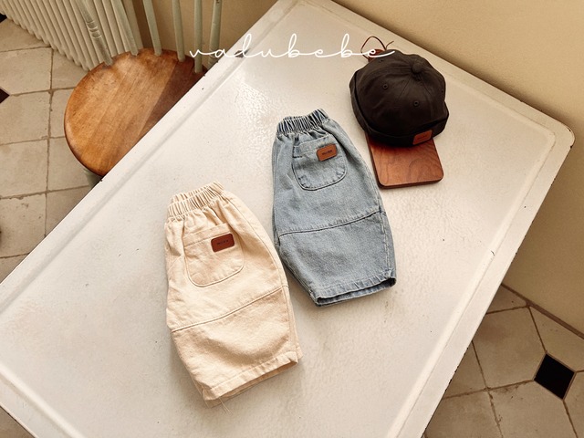 Valubebe 26/AP (Baby) Panel-seamed balloon denim pants