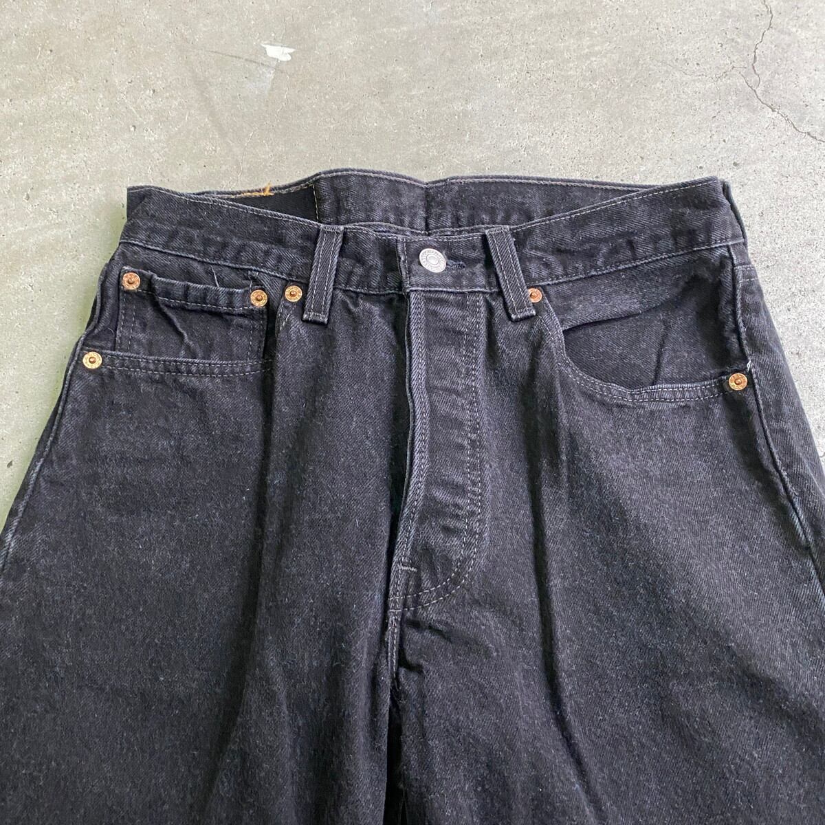 90年代 USA製 リーバイス 501 FOR WOMEN ストレート ブラックデニム 