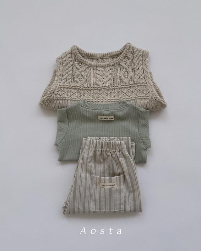 残り2点 即納⌇80,90cm ニット ベスト