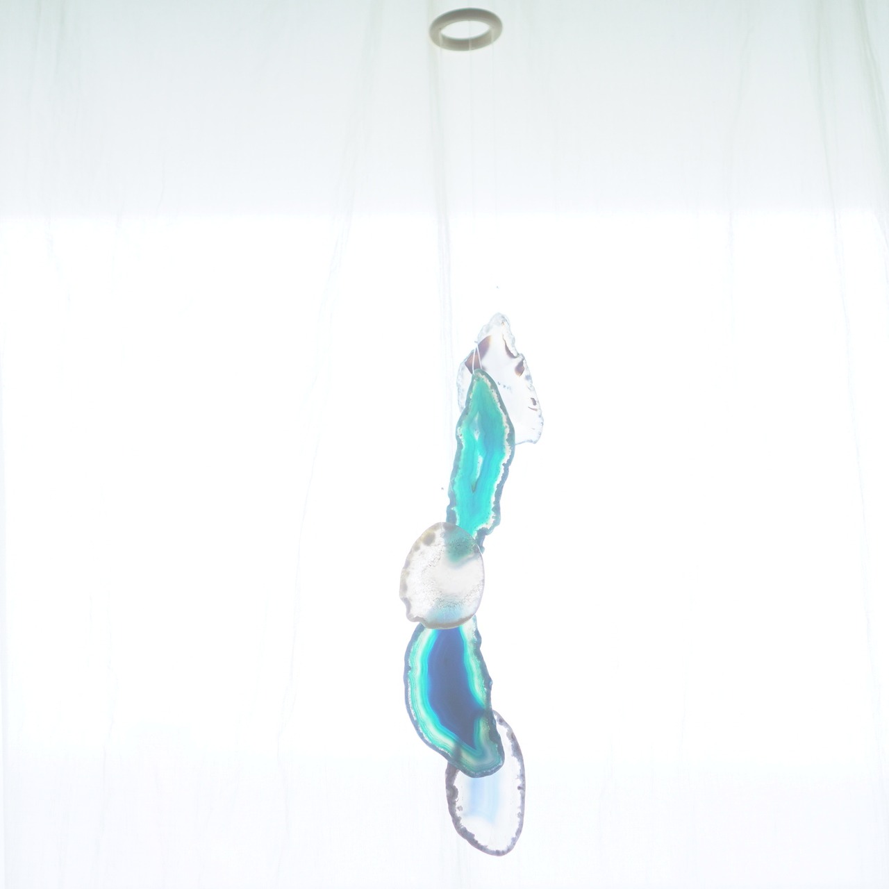 Marine Blue 03 - アゲートヒーリングチャイム / Agate Sun Catcher Wind Chime 643