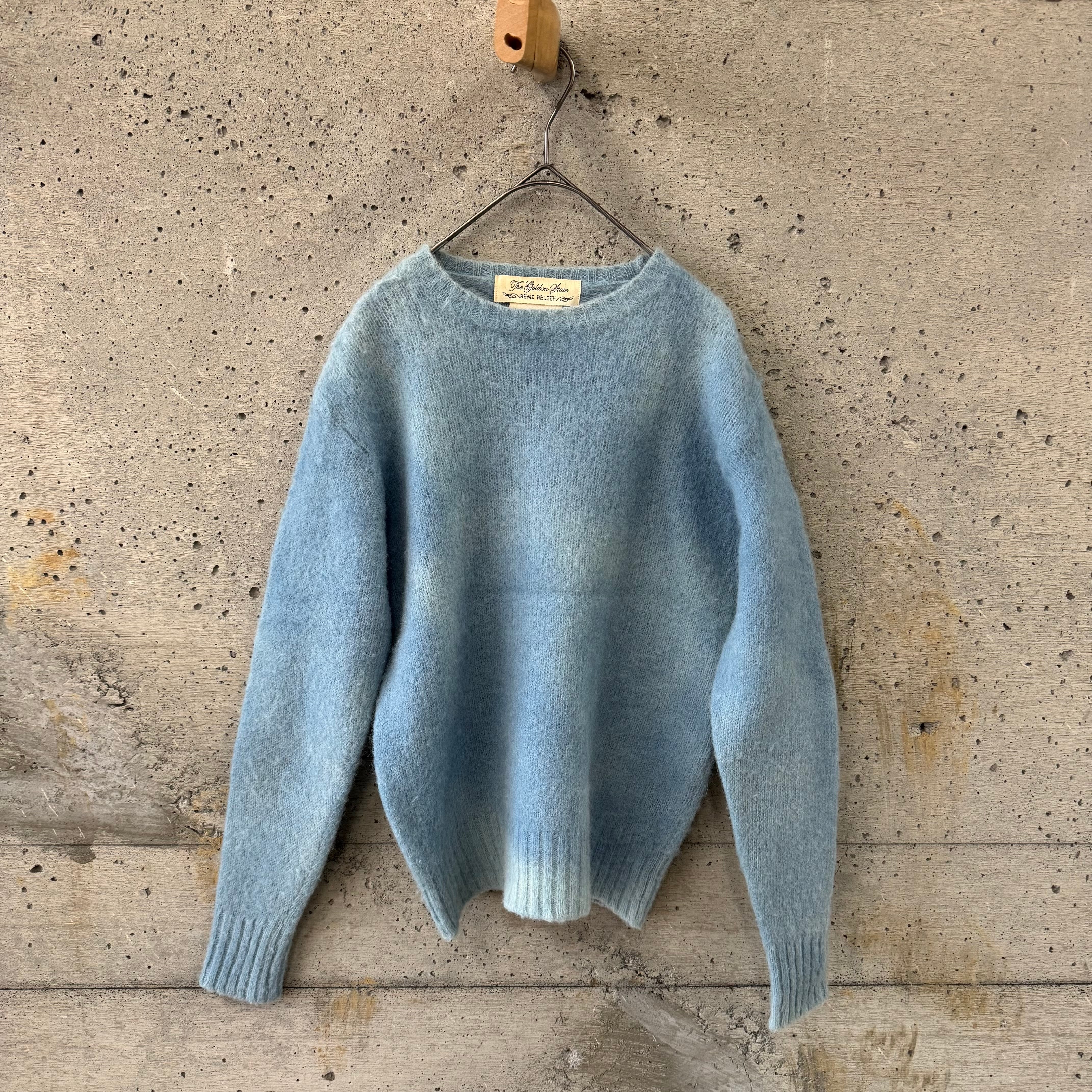 Faded mohair knit
