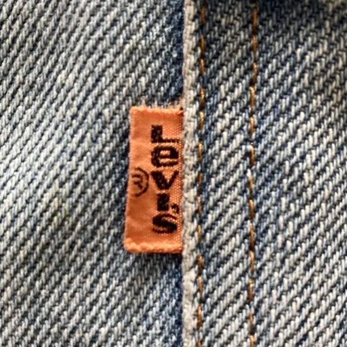 80s】US.Levis リーバイス 42TALONジッパー 42タロンジップー ボタン裏 
