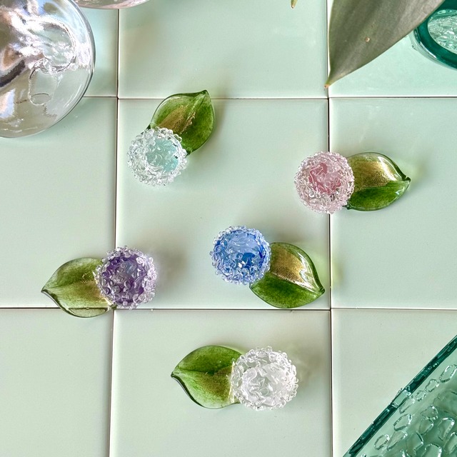 伊藤ナツキ　紫陽花（水色）箸置き
