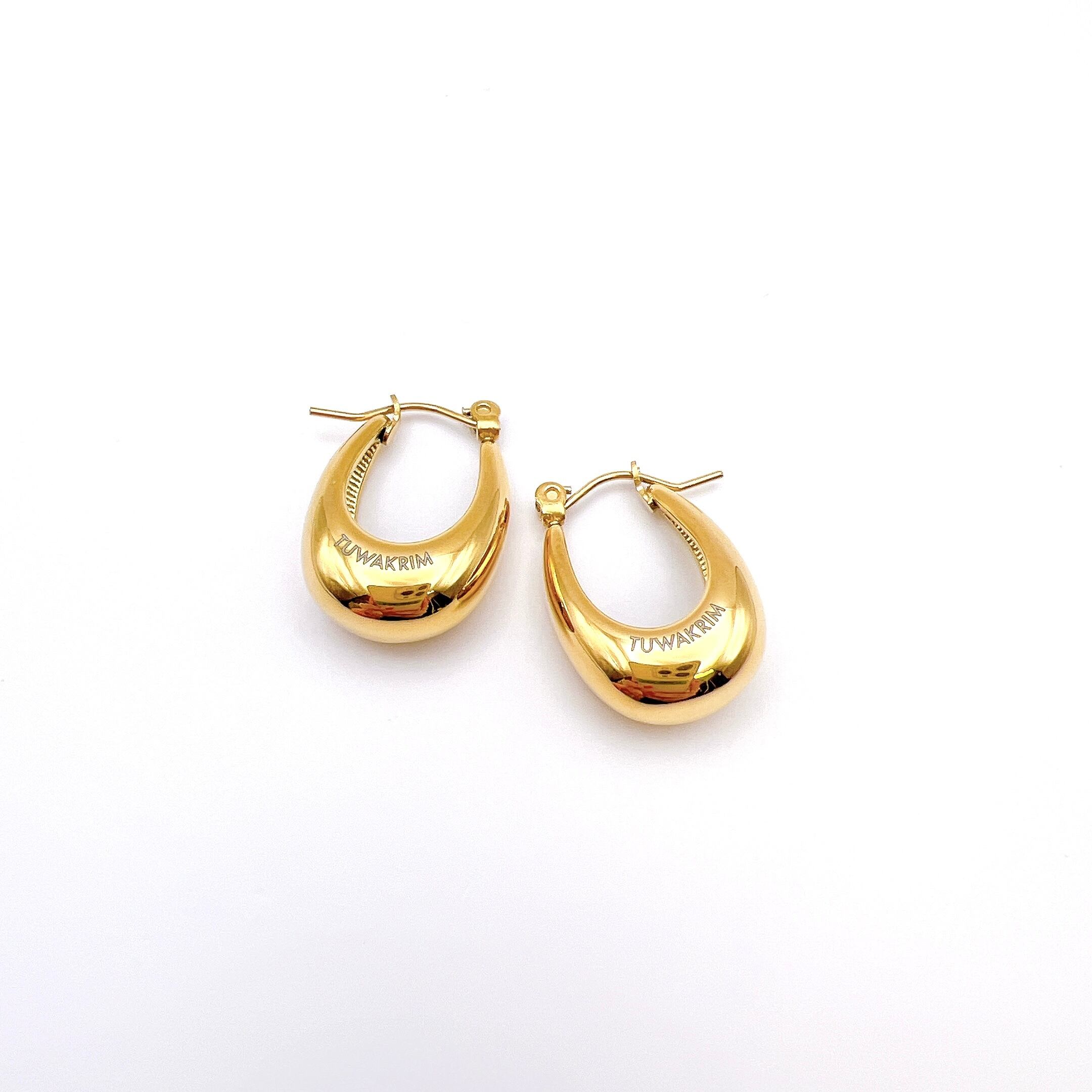 TUWAKRIM オーバルフルピアス