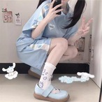 2点セット　トップス かわいい ジャージ 春夏 通学 半袖 ゆったり 高校生 服 前開き レディース セットアップ 女子 パーカー ショートパンツ 学生 薄手 地雷系 服 ジャージ レディース 上下セット