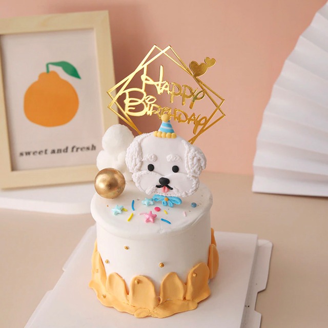 即納 ドッグデコレーション ケーキトッパー 誕生日 トイプードル マルチーズ 犬グッズ 愛犬服セレクトショップ Stella Dog