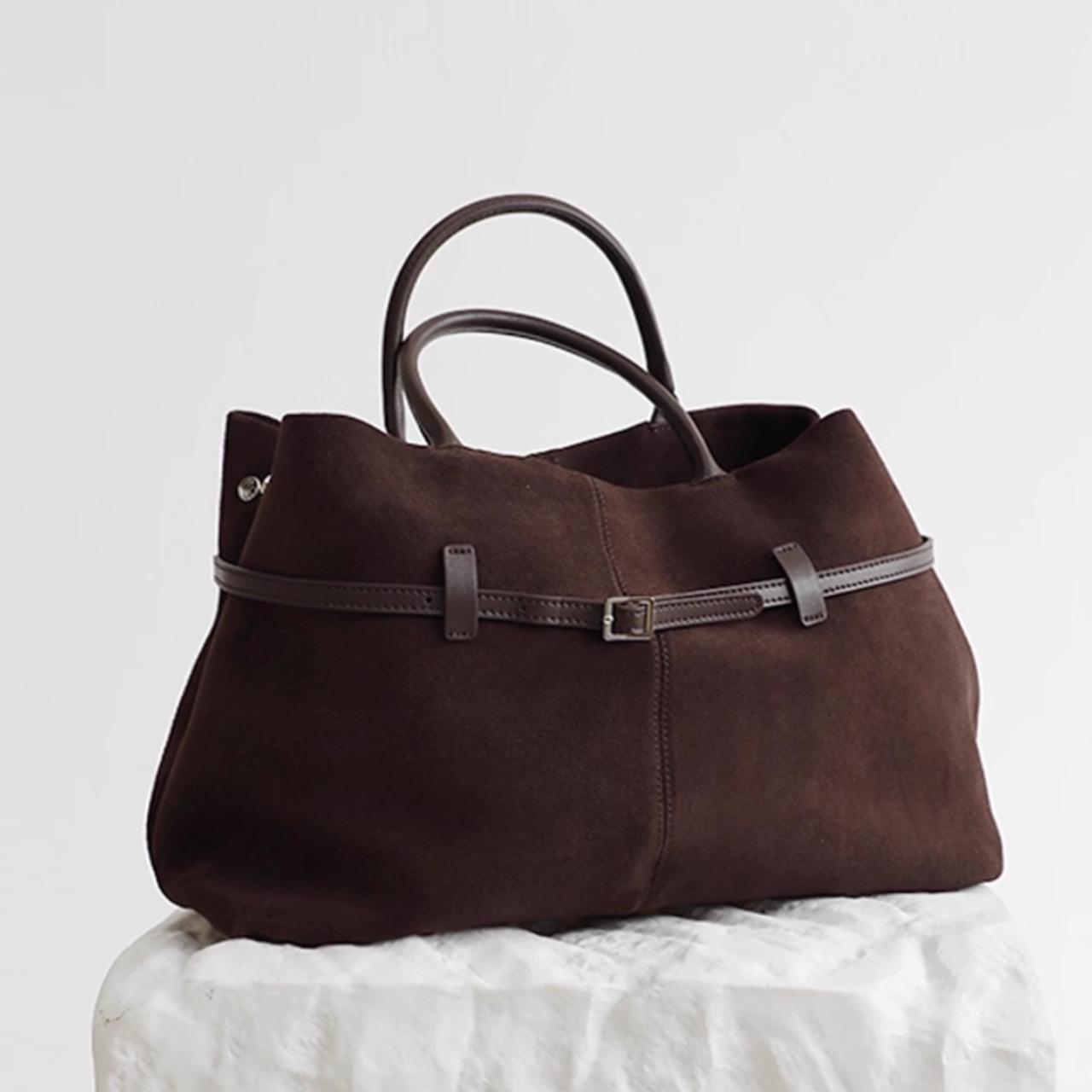 ベルト付き スエード調 トートバッグ 00070・画像4