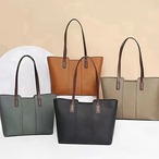 大容量バック レディース ４色 グレー 緑 トートバック かわいい 仕事カバン エレガント 無地 ポケット付
