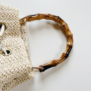 Bamboo handle bag
