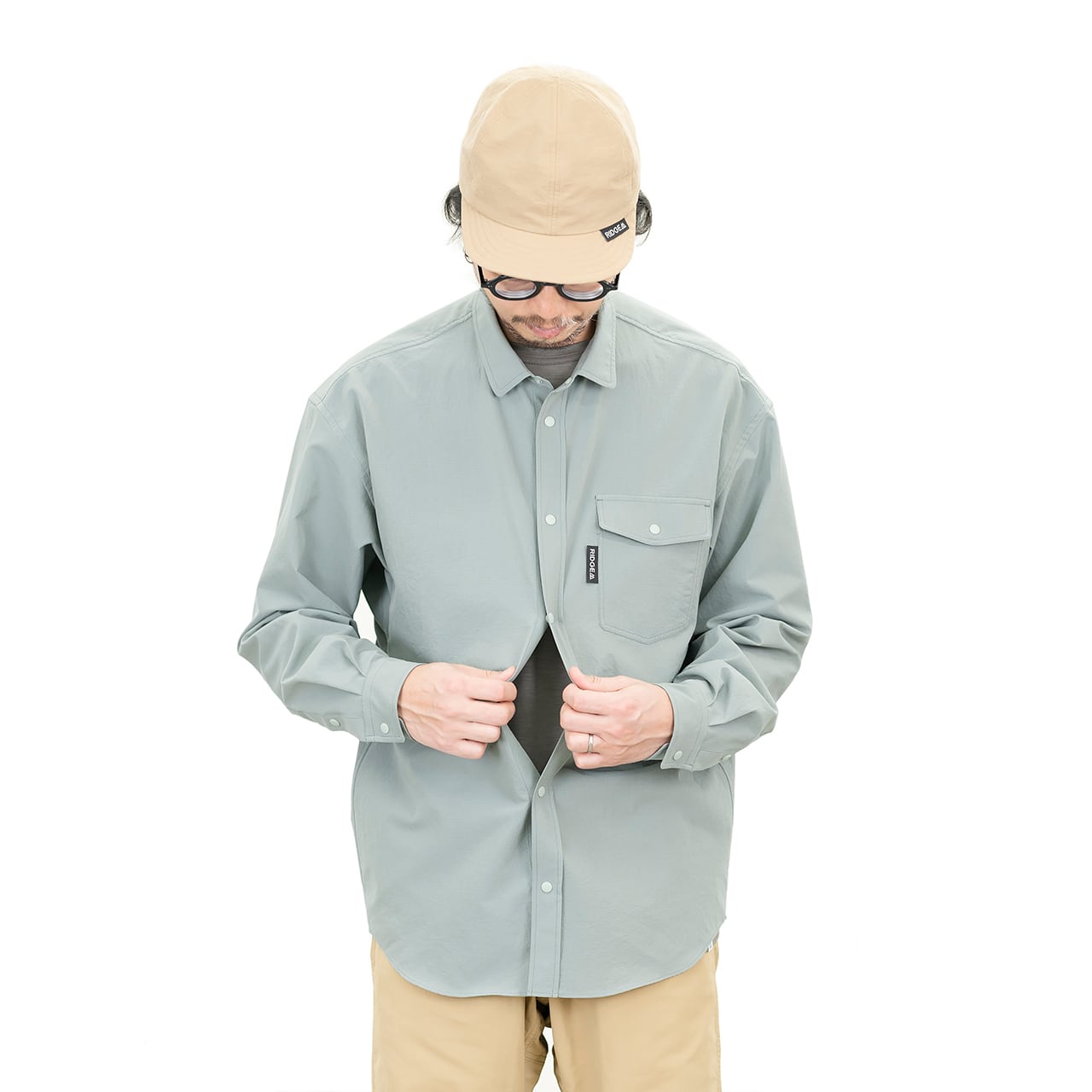 RIDGE MOUNTAIN GEAR｜Poly Basic Long Sleeve Shirt リッジマウンテン