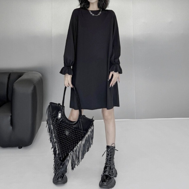 Mesh vest + plain long sleeve t-shirt C0486